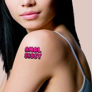 Anal Sissy Temporary Tattoo