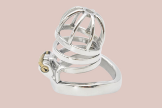 Bird Cage Horizontal Small Metal Chastity Device