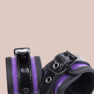 Black & Purple Padded Wrist Restraints