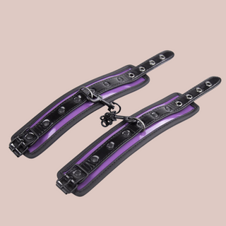 Black & Purple Padded Wrist Restraints