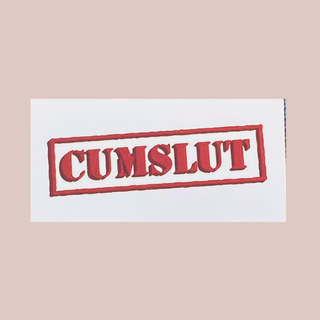 Cumslut Temporary Tattoo