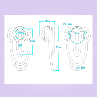 The Fufu Sissy Clip dimensions