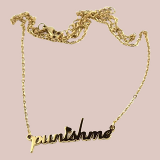 The punishme necklace and its chain.