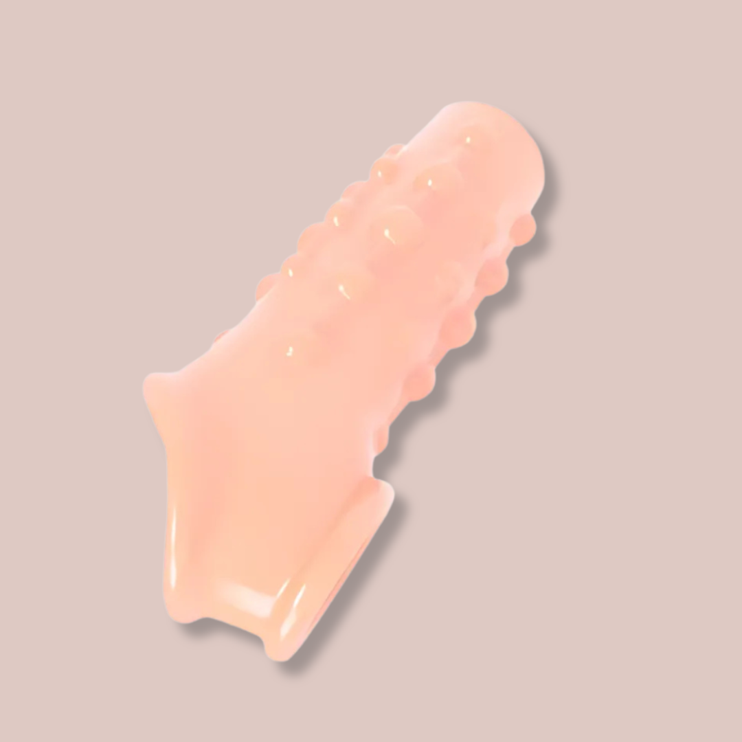 Silicone Penis Enlargement Sleeve With Textured Body