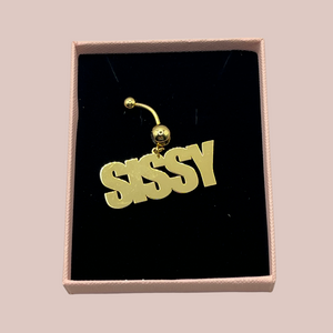 The sissy navel piercing in a gift box, this item has various styles of packaging.