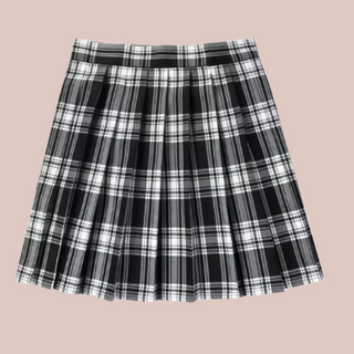 Tartan Pleated Mini Skirt