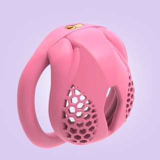 The Beehive Nub in vibrant pink shown fully assembled with integral micro lock.