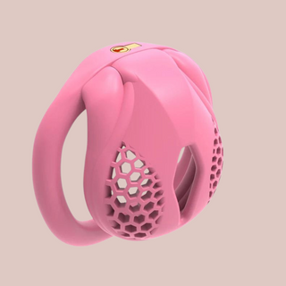 The Beehive Nub in pink shown fully assembled with integral micro lock.