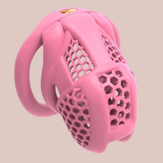 The Beehive Small in pink shown fully assembled with integral micro lock.