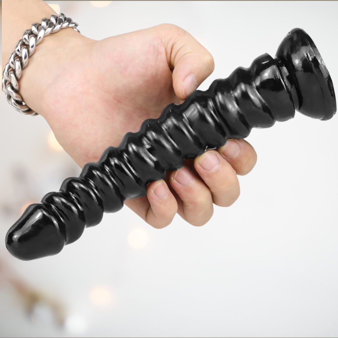 Long Length Ribbed Dildo